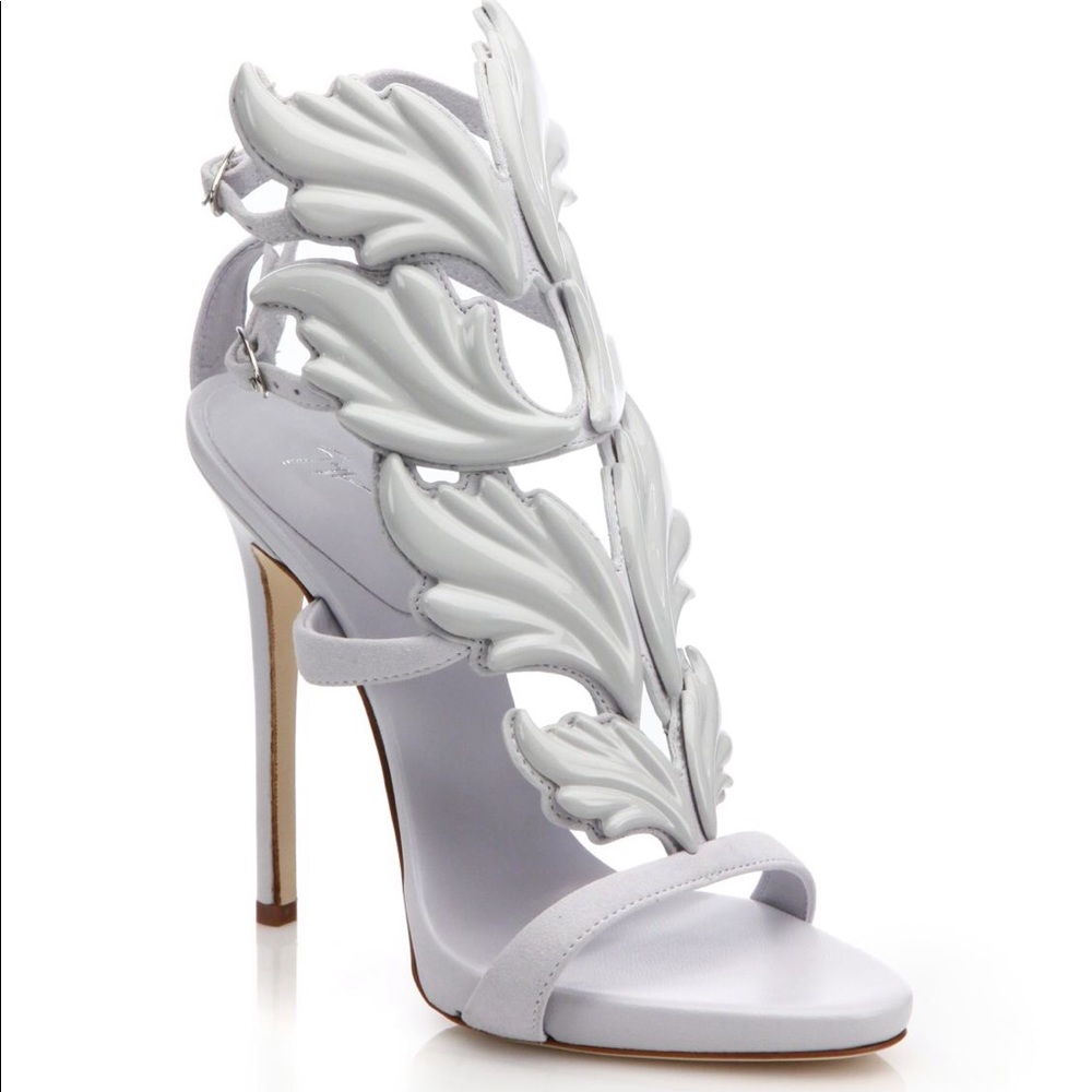 Giuseppe Zanotti Grey WingsSuedeSandals